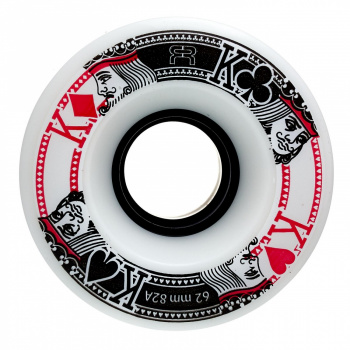 FR ROLLER WHEELS STREET KINGS WHITE 62mm (4 UNITS) 82A