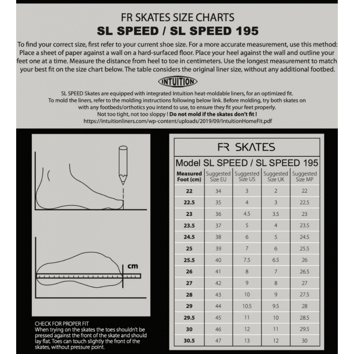 FR Skates SL SPEED - BOOT