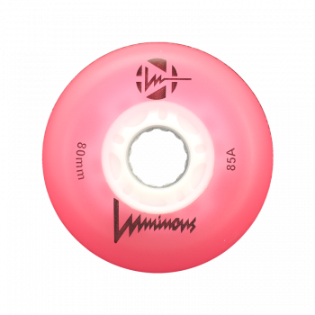 LUMINOUS LED WHEELS PINK 80MM (4 UNITS)