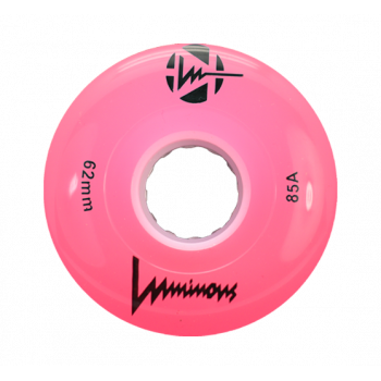 LUMINOUS LED ROLLER WHEELS PINK 62MM (4 UNITS)