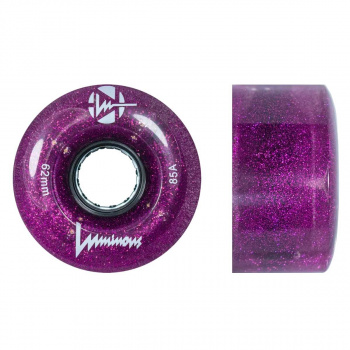 LUMINOUS LED ROLLER WHEELS PURPLE HAZE 62MM (4 UNITS)