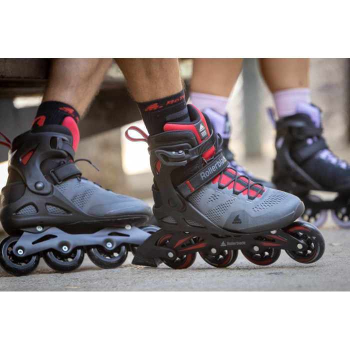 Rollerblade Macroblade 84 Grey/Red - 6 