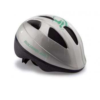 ROLLERBLADE ZAP KIDS HELMET SILVER/GREEN