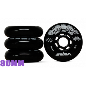 SEBA STREET INVADER WHEEL BLACK 80mm (x4)