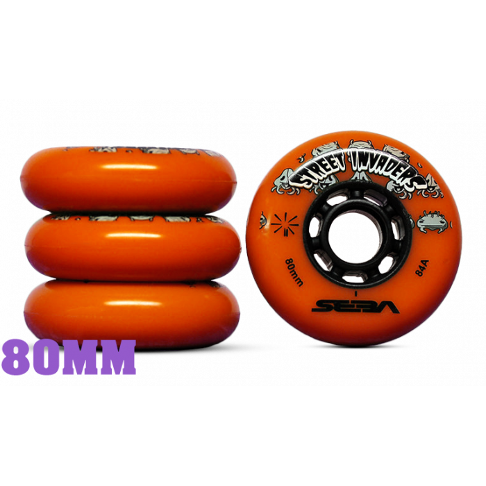 SEBA STREET INVADER WHEEL ORANGE 80mm (x4)