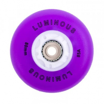 SEBA LUMINOUS - LED WHEELS PURPLE 85A - 80MM (4 UNITS)